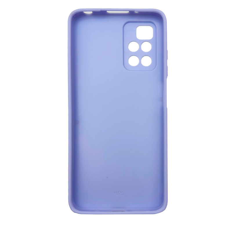 Чехол накладка Marble Glass Xiaomi Redmi 10 Белая лаванда