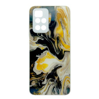 Чехол накладка Marble Glass Xiaomi Redmi 10 Белый