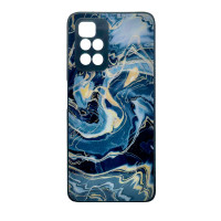 Чохол накладка Marble Glass Xiaomi Redmi 10 Графітовий