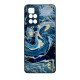 Чехол накладка Marble Glass Xiaomi Redmi 10 Графитовый