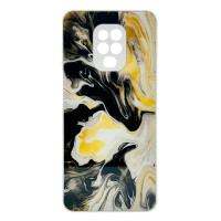 Чохол накладка Marble Glass Xiaomi Redmi Note 9s/Pro/Max Білий
