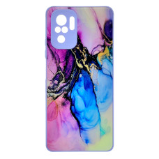 Чохол накладка Marble Glass Xiaomi Redmi Note 10 / 10s / Poco M5s Лаванда