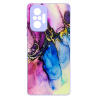 Чохол накладка Marble Glass Xiaomi Redmi Note 10 Pro / Max Лаванда