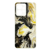 Чехол накладка Marble Glass Xiaomi Redmi Note 12 4G Белый