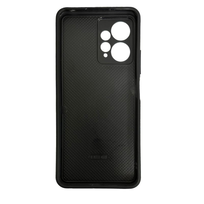 Чехол накладка Marble Glass Xiaomi Redmi Note 12 4G Графитовый