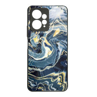 Чохол накладка Marble Glass Xiaomi Redmi Note 12 4g Графітовий