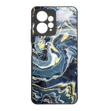 Чехол накладка Marble Glass Xiaomi Redmi Note 12 4G Графитовый