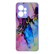 Чехол накладка Marble Glass Xiaomi Redmi Note 12 4G Лаванда