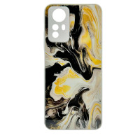 Чохол накладка Marble Glass Xiaomi Redmi Note 12S Білий