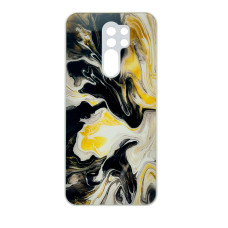 Чехол накладка Marble Glass Xiaomi Redmi 9 Белый