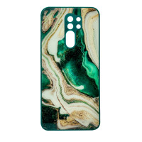 Чохол накладка Marble Glass Xiaomi Redmi 9 Зелений