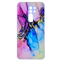 Чохол накладка Marble Glass Xiaomi Redmi 9 Лаванда