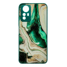 Чохол накладка Marble Glass Xiaomi Redmi Note 12S Зелений