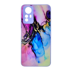 Чохол накладка Marble Glass Xiaomi Redmi Note 12S Лаванда
