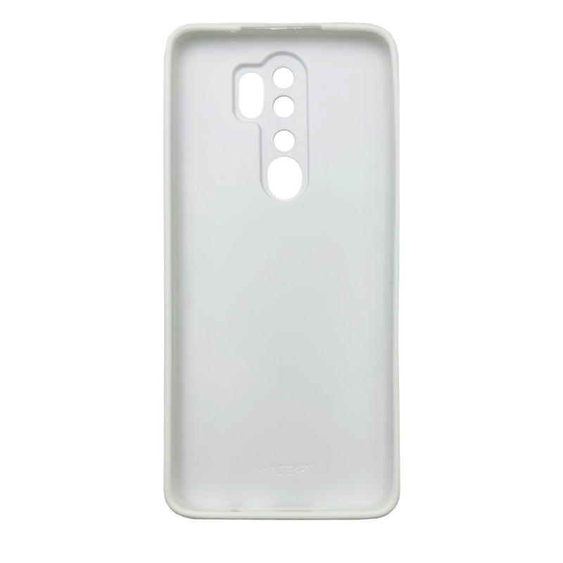 Чехол накладка Marble Glass Xiaomi Redmi Note 8 Pro Белый