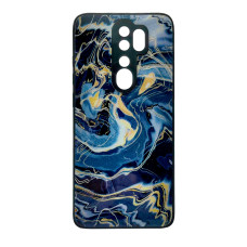 Чохол накладка Marble Glass Xiaomi Redmi Note 8 Pro Графітовий