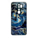 Чехол накладка Marble Glass Xiaomi Redmi Note 8 Pro Графитовый
