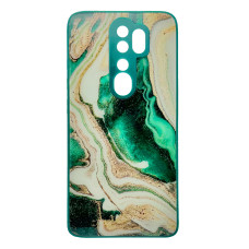 Чохол накладка Marble Glass Xiaomi Redmi Note 8 Pro Зелений