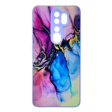 Чохол накладка Marble Glass Xiaomi Redmi Note 8 Pro Лаванда