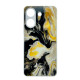 Чехол накладка Marble Glass Xiaomi Redmi 13C / Poco C65 Белый
