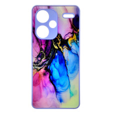 Чохол накладка Marble Glass Xiaomi Redmi Note 13 Pro+ Plus Лаванда