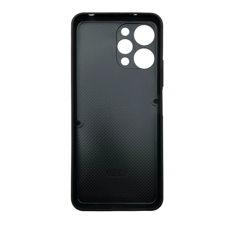 Чехол накладка Marble Glass Xiaomi Redmi 12 4G Графитовый