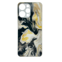Чехол накладка Marble Glass Xiaomi Redmi 12 4G Белый