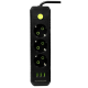 Удлинитель UA Power F43U на 3 розетки + 3USB 2м Black