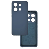 Чехол накладка Silicone Cover Soft Touch ЗК Xiaomi Redmi Note 13 4G Темно-синий