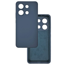Чехол накладка Silicone Cover Soft Touch ЗК Xiaomi Redmi Note 13 4G Темно-синий
