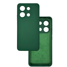 Чехол накладка Silicone Cover Soft Touch ЗК Xiaomi Redmi Note 13 4G Темно-зеленый