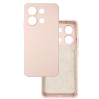 Чехол накладка Silicone Cover Soft Touch ЗК Xiaomi Redmi Note 13 4G Пудра