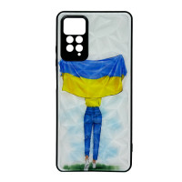 Чохол накладка Prisma Ukraine Girl with Flag Xiaomi Redmi Note 11 Pro / Note 12  Pro 4G / Poco X4 Pro NFC