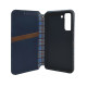Чохол книжка шкіряний Cubic Samsung S21 FE синій