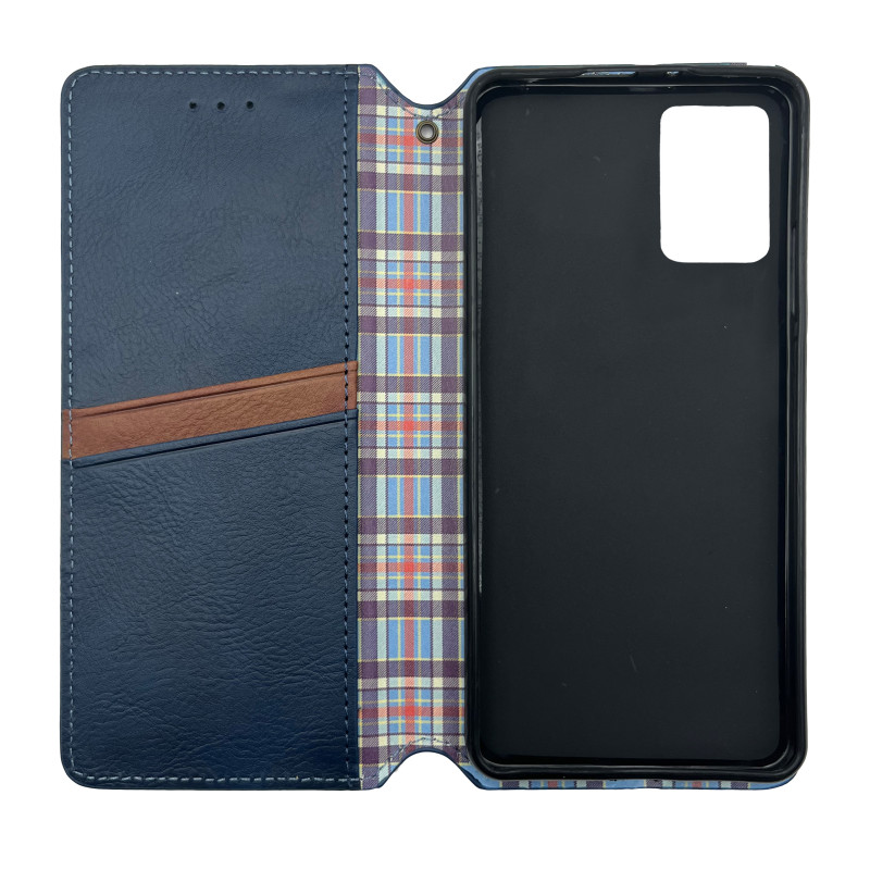 Чохол книжка шкіряний Cubic Xiaomi Redmi 10 синій