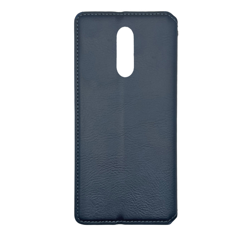 Чехол книжка кожаный Cubic Xiaomi Redmi 8 синий