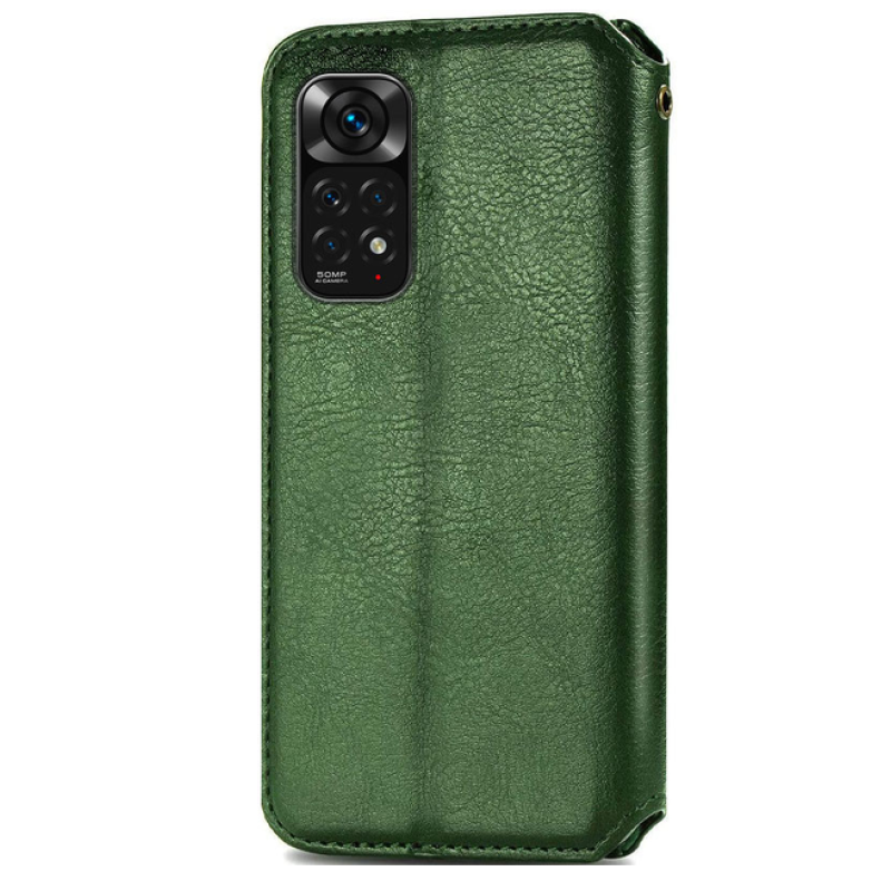 Чехол книжка кожаный Cubic Xiaomi Redmi Note 11 Pro / Note 12 Pro 4G / Poco X4 Pro NFC зеленый