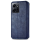 Чехол книжка кожаный Cubic Xiaomi Redmi Note 12 4G синий