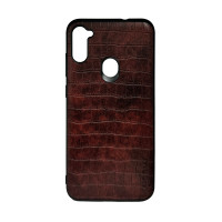 Чохол накладка AIORIA Crocodile Texture Samsung A11 Темно-коричневий