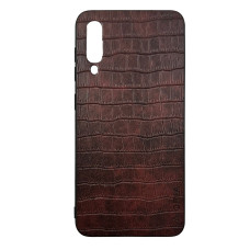 Чехол накладка AIORIA Crocodile Texture Samsung A50 / A30s Темно-коричневый