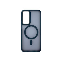 Чехол накладка Matte Corrugated Camera with MagSafe Samsung A25 Синий