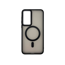 Чехол накладка Matte Corrugated Camera with MagSafe Samsung A35 Черный