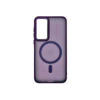 Чехол накладка Matte Corrugated Camera with MagSafe Samsung A35 Фиолетовый