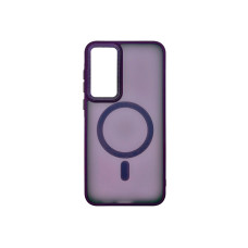 Чехол накладка Matte Corrugated Camera with MagSafe Samsung A35 Фиолетовый