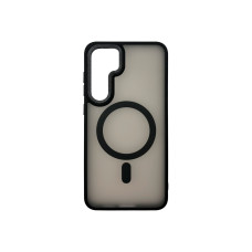 Чохол накладка Matte Corrugated Camera with MagSafe Samsung S25 Plus Чорний