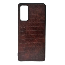 Чохол накладка AIORIA Crocodile Texture Samsung S20 FE / S20 lite Темно-коричневий