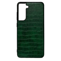 Чохол накладка AIORIA Crocodile Texture Samsung S21 FE Зелений