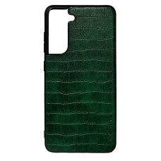 Чохол накладка AIORIA Crocodile Texture Samsung S21 FE Зелений