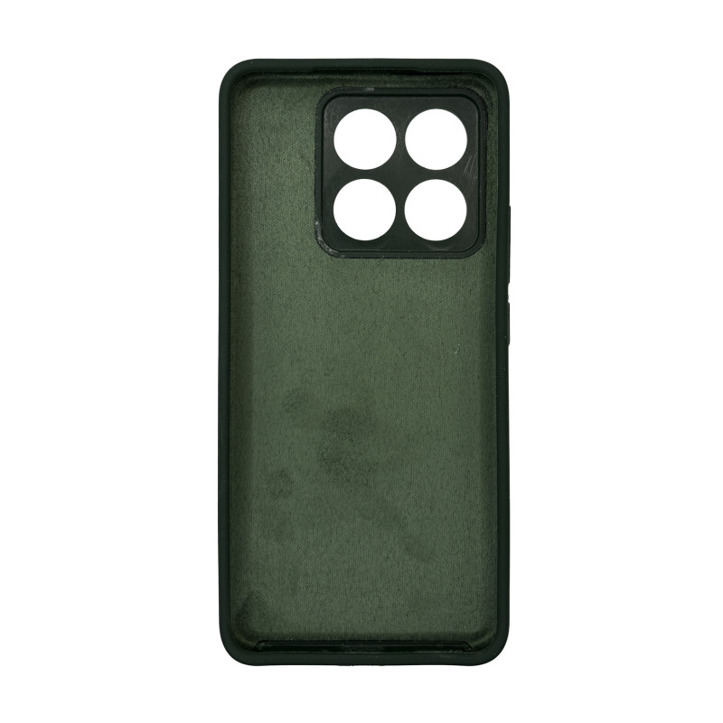 Чохол накладка Silicone Cover Soft Touch ЗК Xiaomi 14T Темно-зелений