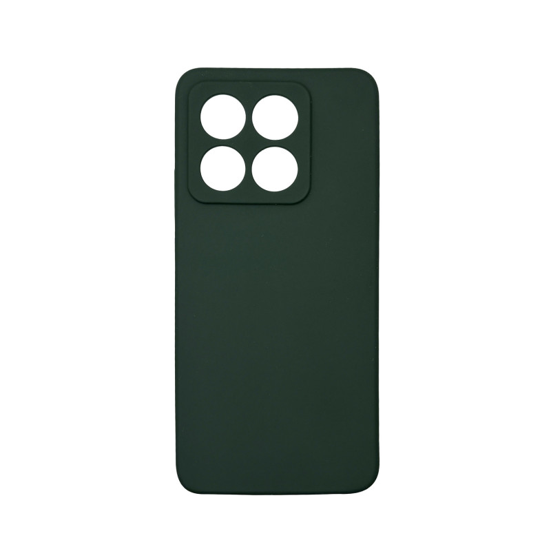 Чохол накладка Silicone Cover Soft Touch ЗК Xiaomi 14T Темно-зелений